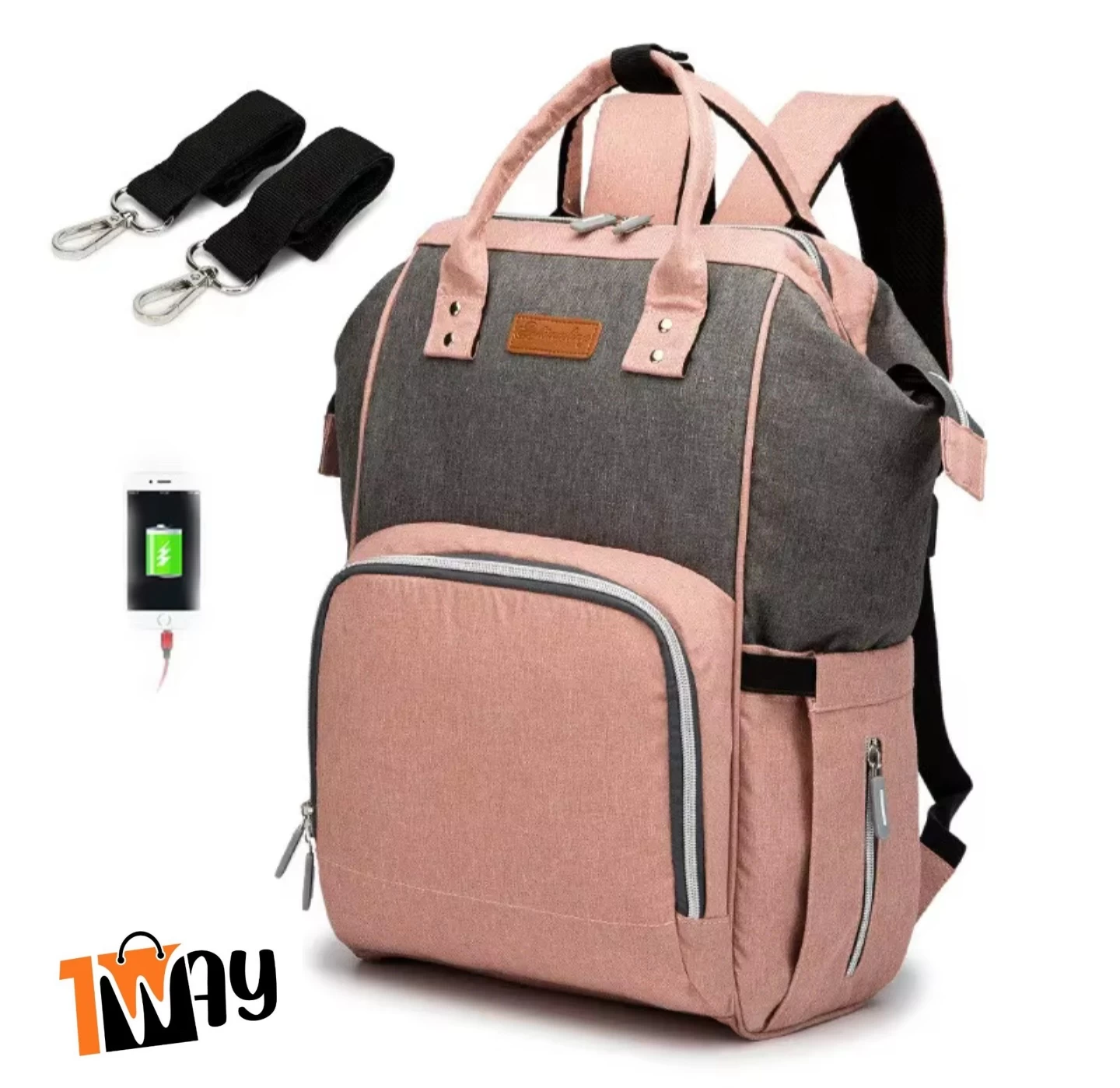 حقيبة ظهر بمنفذ شحن usb