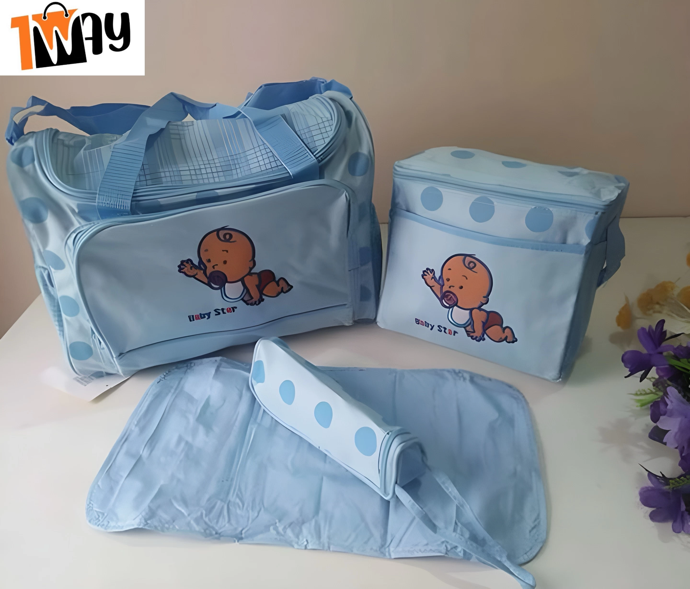 طقم شنط لحديثي الولادة برسوم كرتونية