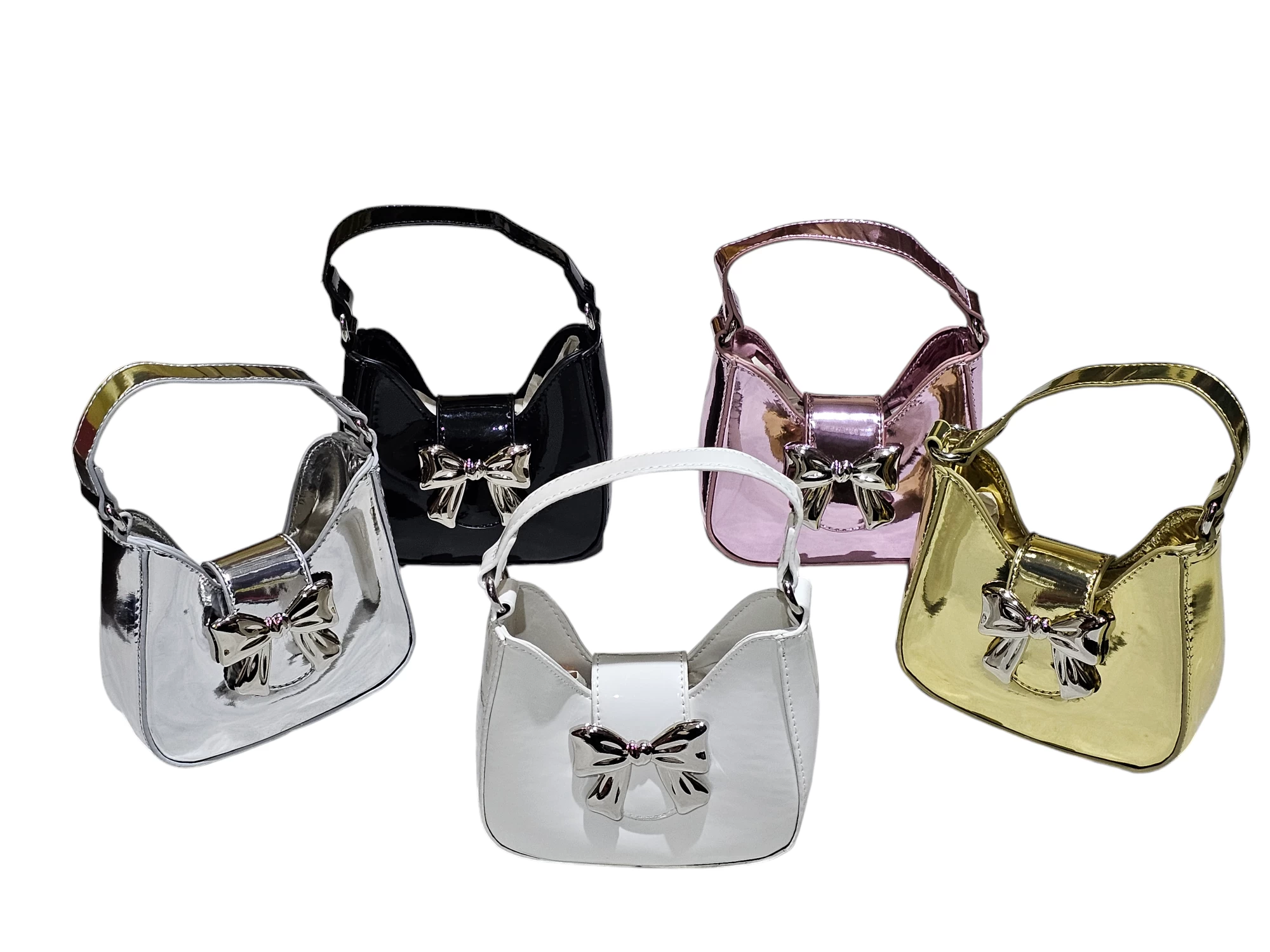 حقيبه يد هلاليه جلديه انيقه