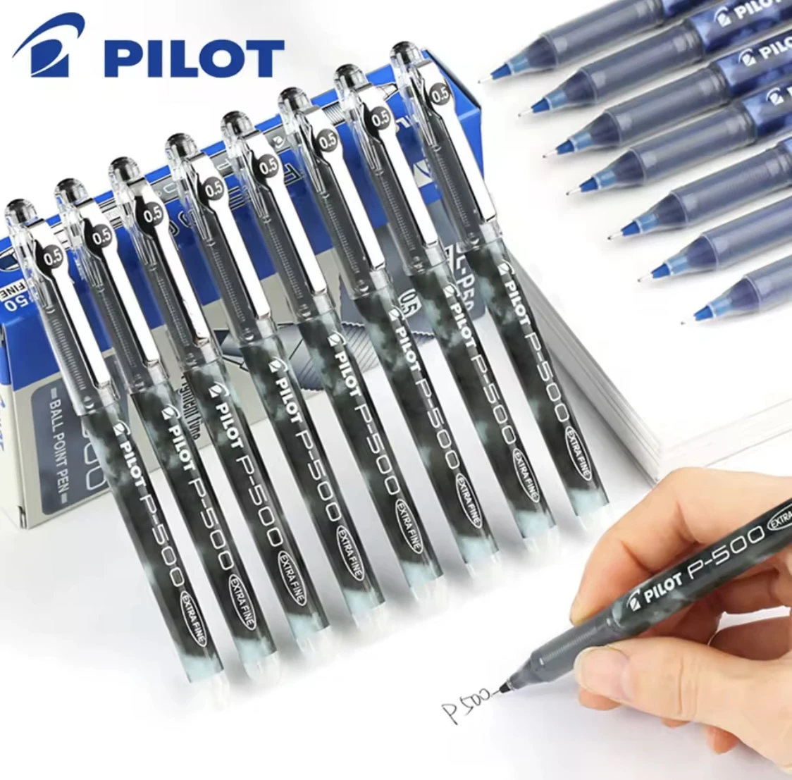أقلام Pilot P500 وP700 – حبر جل دقيق