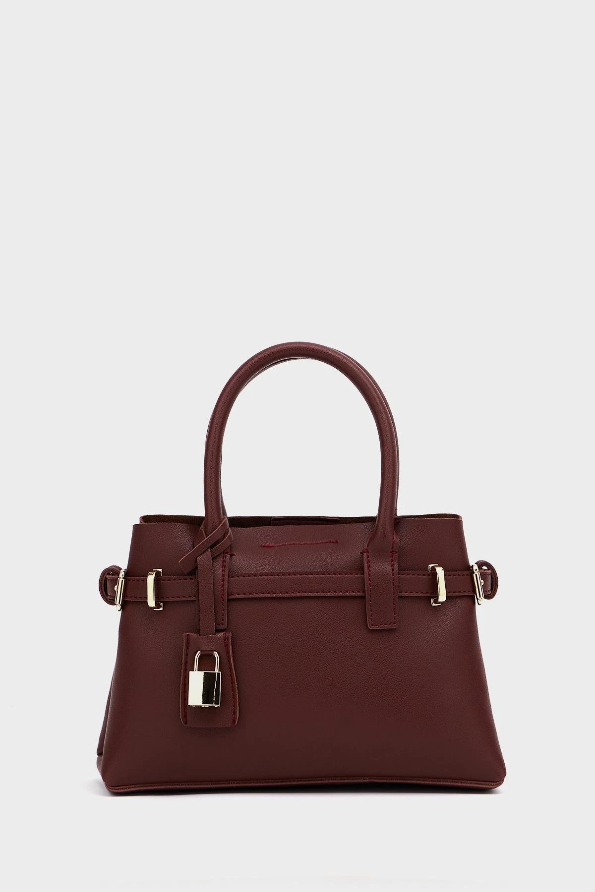 حقيبة يد ميني بلون خمري أنيق