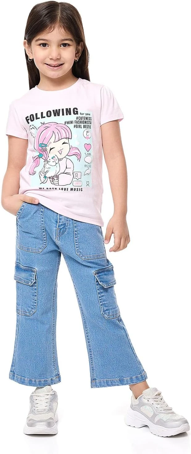 كاجوال للبنات 125-1142KG323-1-بينك