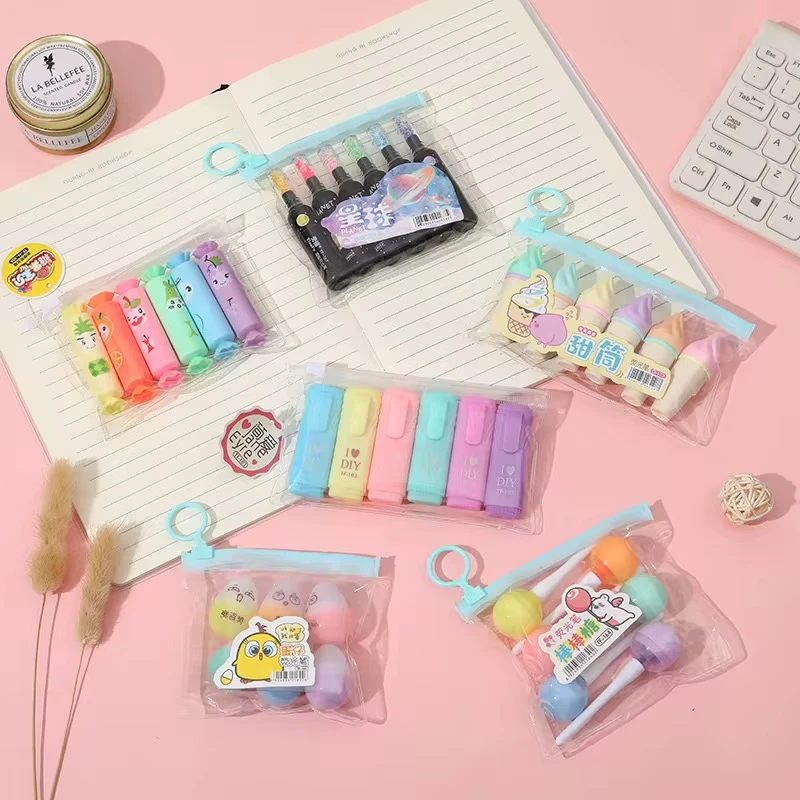 أقلام وهايلايترز بتصاميم مبتكرة